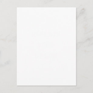Create Your Own wedding custom Holiday Postcard