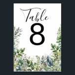 Create Your Own wedding eucalyptus Table Number<br><div class="desc">This design is minimalist style which can be easily updated with your photo and text. If you need any help please contact me using the massage button below and I will be happy to help.</div>