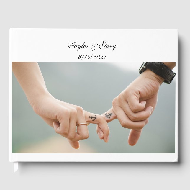 Create Your Own Wedding Guestbook with Photos (Front)