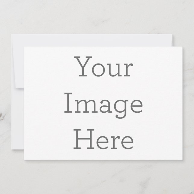 Flat Invitation, Size: 12.7 cm x 17.8 cm, Paper: Signature Matte, Envelopes: White (Front)