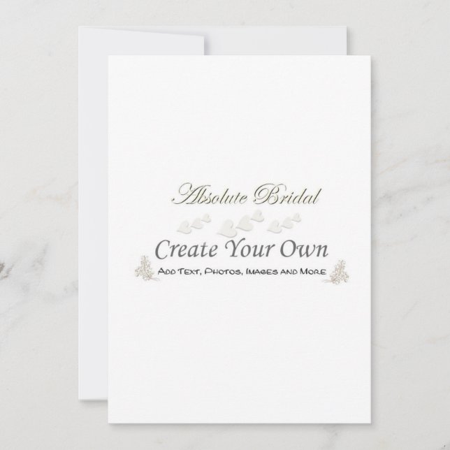 Create Your Own Wedding Invitations (Front)