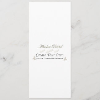 Create Your Own Wedding Invitations 4" x 9.25"