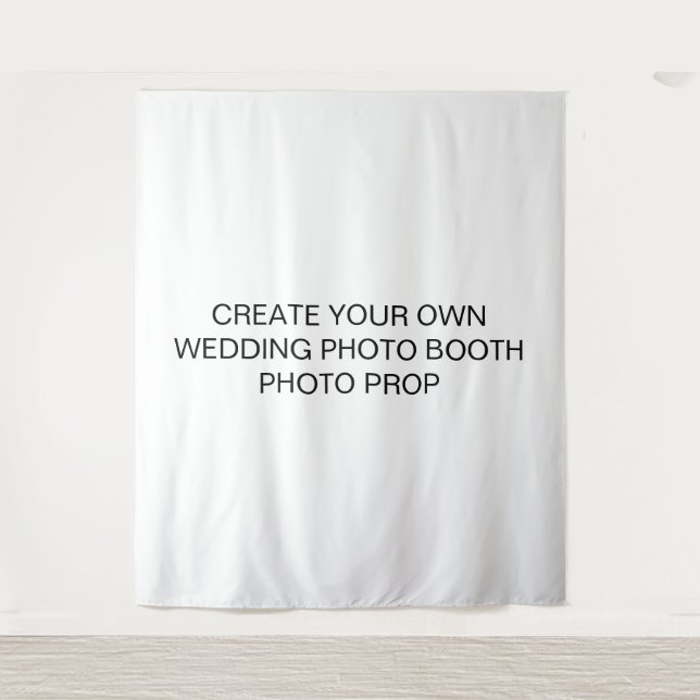 Create Your Own Wedding Photo Booth Photo Prop Tapestry (Front)