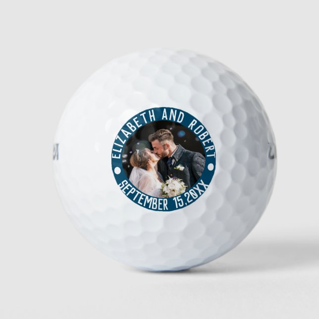 Create Your Own Wedding Photo Favour Golf Balls (Front)