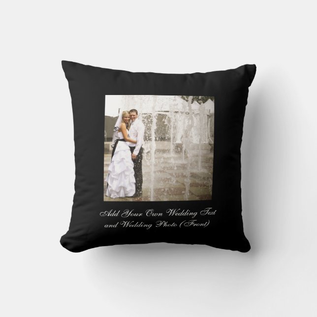Create Your Own Wedding Photo Keepsake Pillows (Front)