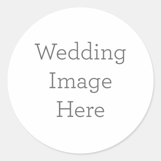 Create Your Own Wedding Photo Sticker (Front)