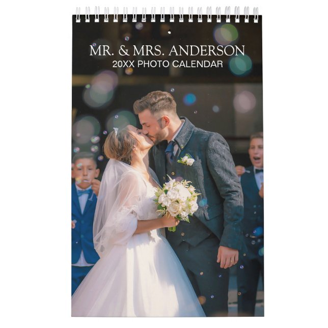 Create Your Own Wedding Photos 2025 Calendar (Cover)