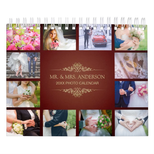 Create Your Own Wedding Photos 2025 Calendar (Cover)