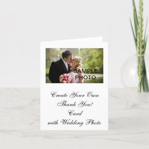 Create Your Own Wedding PhotoThank You Cards