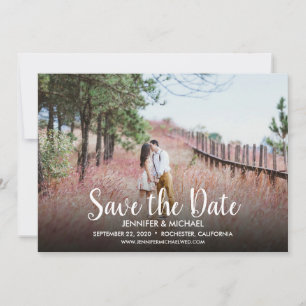 Create your own wedding Save the Date photo