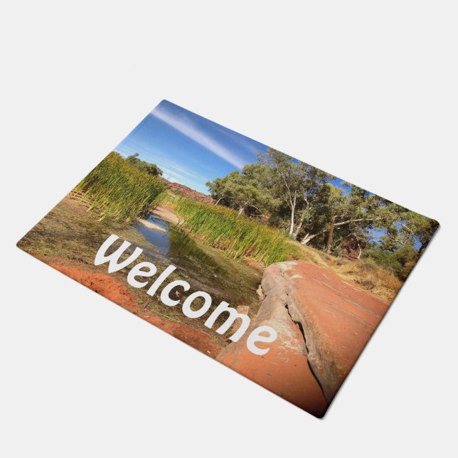 Create your own Welcome door mat (Angled)