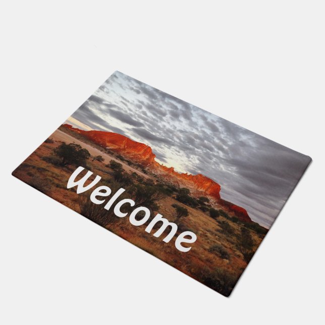Create your own Welcome door mat (Angled)