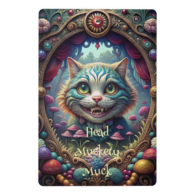 Create Your Own Whimsical Cheshire Cat Mini Clipboard (Back)