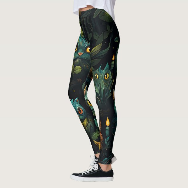 Create Your Own Whimsical Fantasy Creatures Leggings (Left)