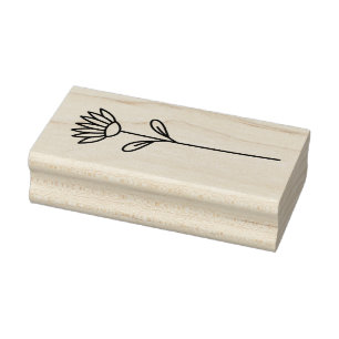 Create Your Own Whimsical Many Petaled Blossom Rubber Stamp