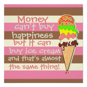 Create Your Own - Whimsical Neapolitan Stripes Poster