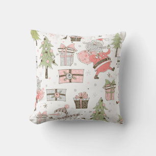 Create Your Own Whimsical Santa & Snowman Cushion