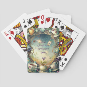 Create Your Own Whimsical Tea Party Madness Playing Cards