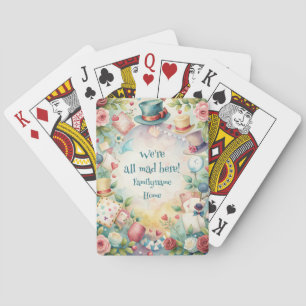 Create Your Own Whimsical Tea Party Madness Playing Cards
