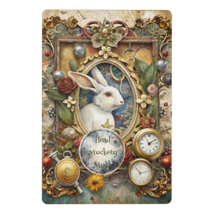 Create Your Own Whimsical White Rabbit Mini Clipboard