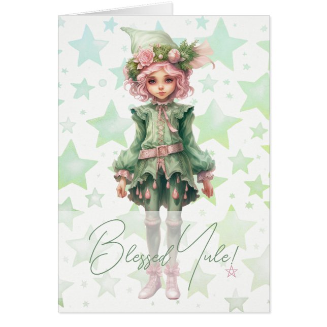 Create Your Own Whimsical Winter Elf Child (Front)
