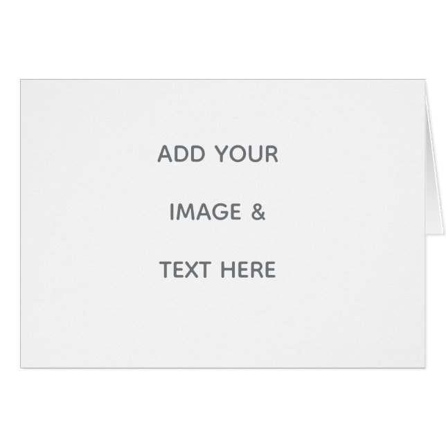 Create Your Own white  (Front Horizontal)