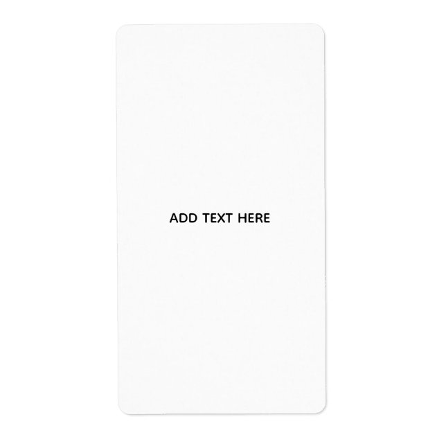 Create Your Own White  (Front)