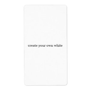 create your own white 
