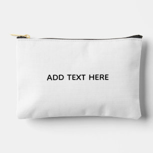 Create Your Own White Accessory Pouch