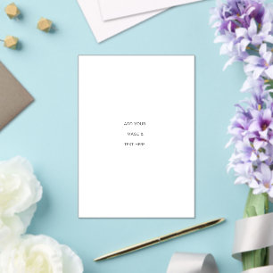 Create Your Own white Acrylic Invitations