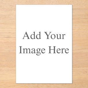 Create Your Own white Acrylic Invitations