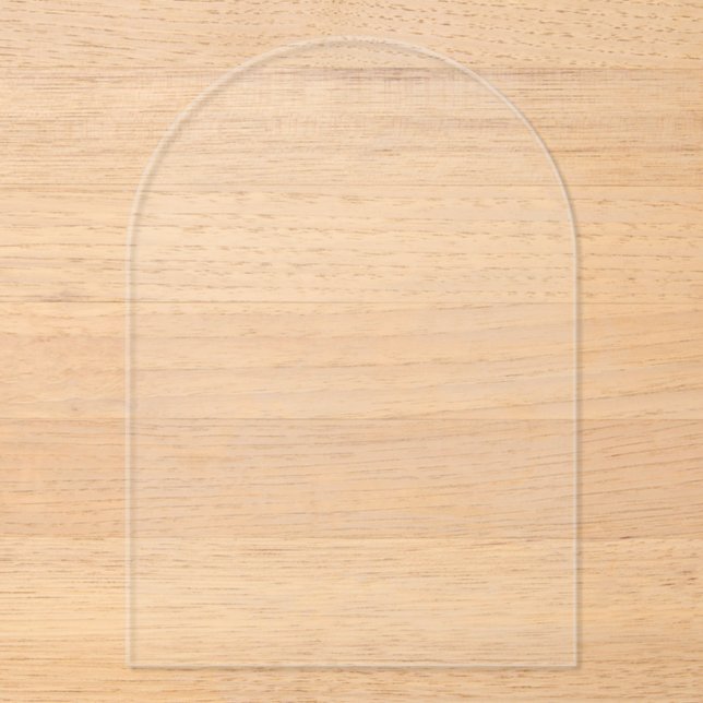  Create your own white Acrylic Invitations (Front)