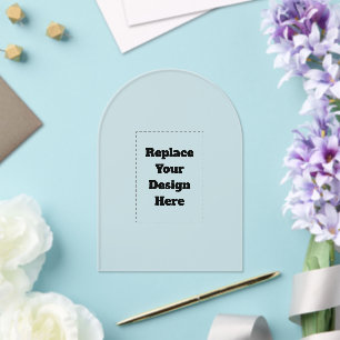 Create Your Own white  Acrylic Invitations