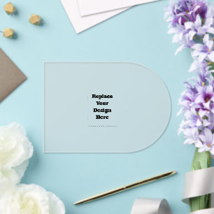 Create Your Own white Acrylic Invitations
