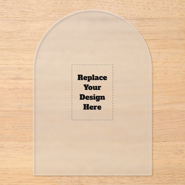 Create Your Own white  Acrylic Invitations (Front)