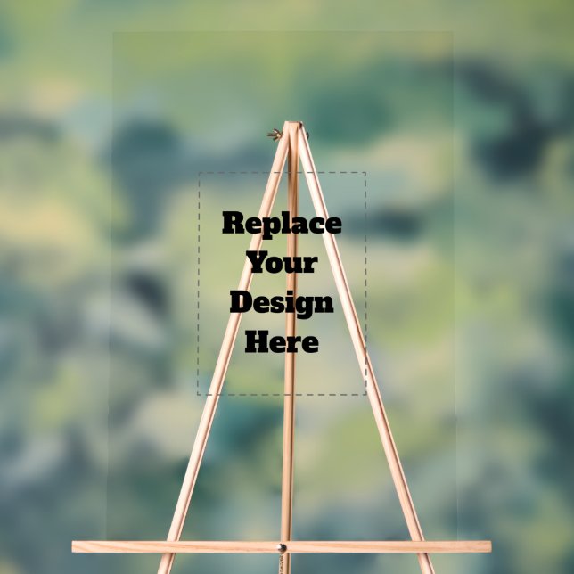 Create Your Own white  Acrylic Sign (Neutral)