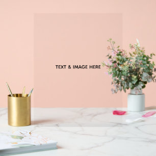 Create Your Own white Acrylic Sign
