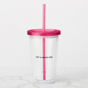 Create Your Own white Acrylic Tumbler