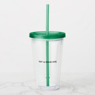 Create Your Own white Acrylic Tumbler