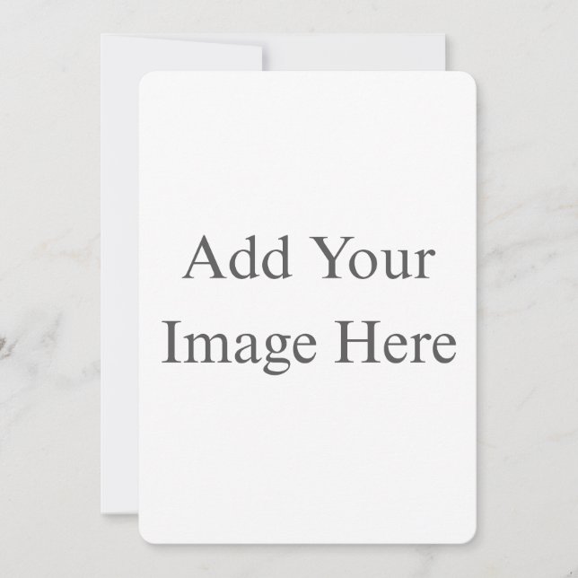 Create Your Own white  Announcement (Front)