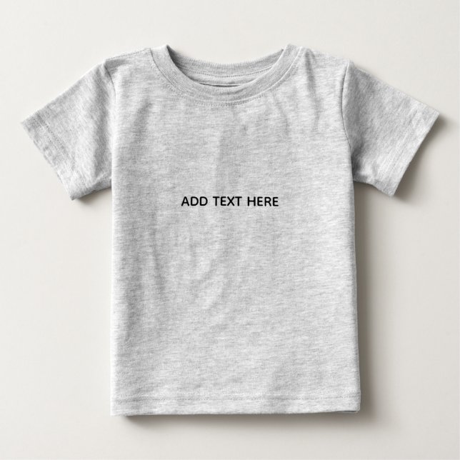 Create Your Own White  Baby T-Shirt (Front)