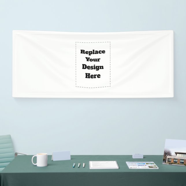 Create Your Own white  Banner (Tradeshow)