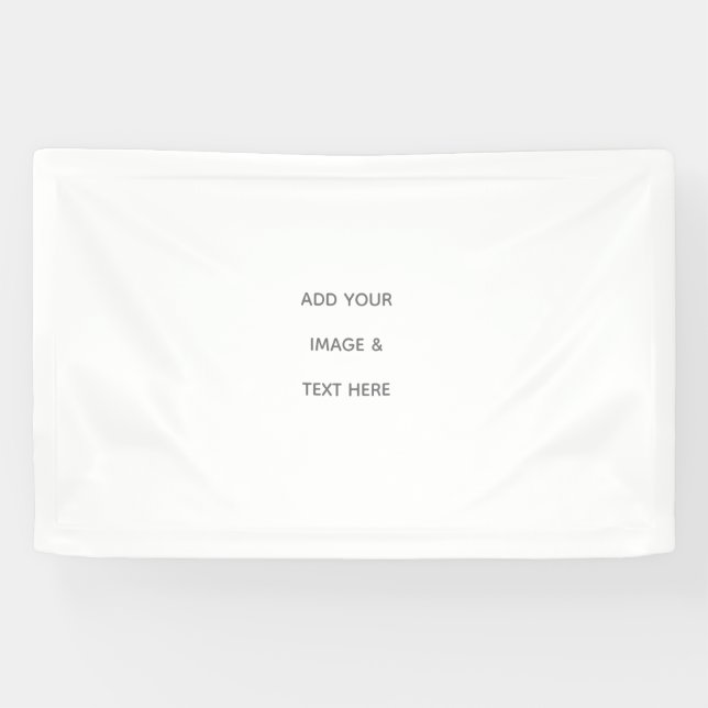 Create Your Own white  Banner (Horizontal)