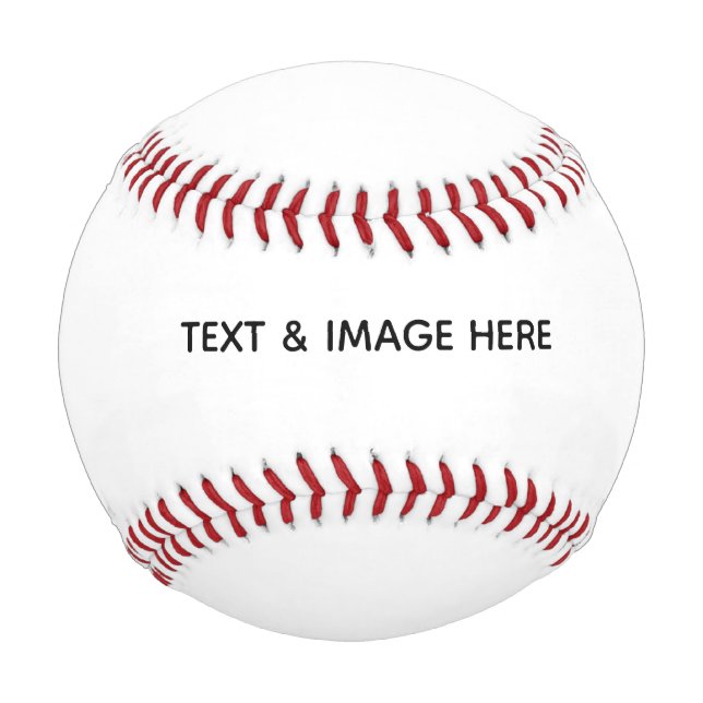 Create Your Own white Baseball (Front)