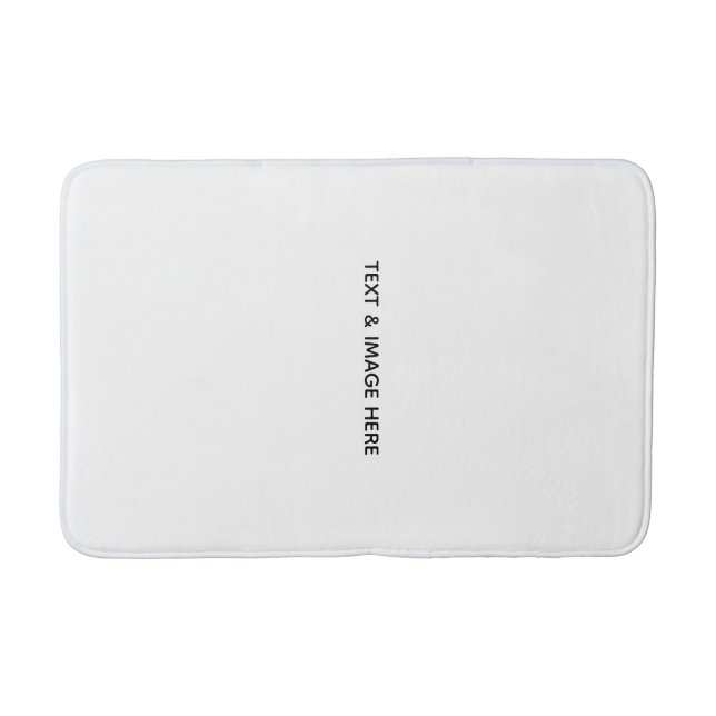 Create Your Own white Bath Mat (Front)