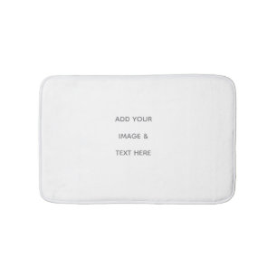 Create Your Own white Bath Mat