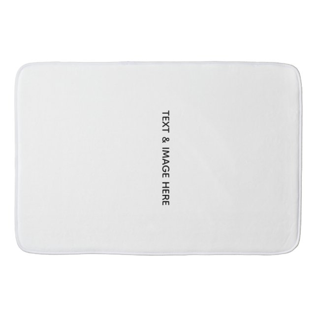 Create Your Own white Bath Mat (Front)