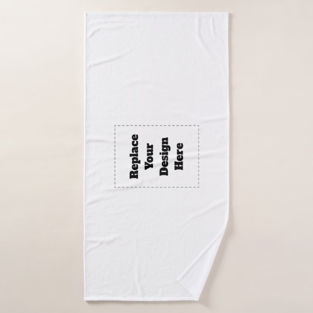 Create Your Own white  Bath Towel (Bath Towel)