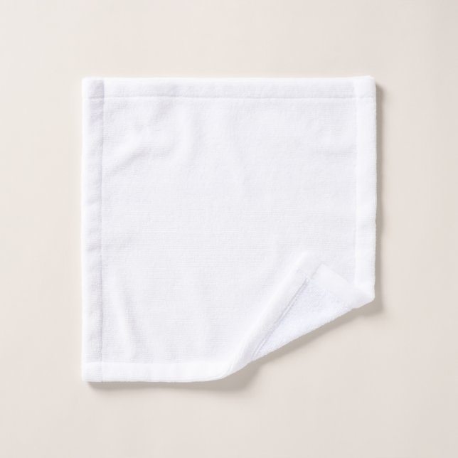 Create Your Own White  Bath Towel Set (Wash Cloth)