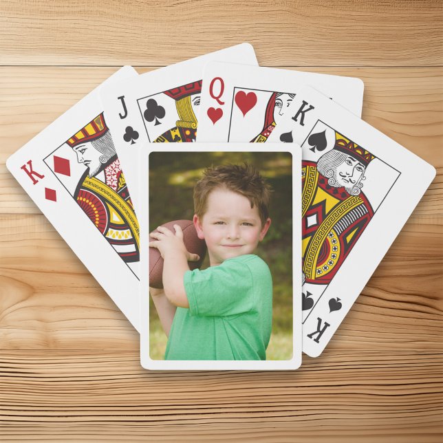 Create Your Own White Border Photo Playing Cards (Create Your Own White Border Photo Poker Cards)